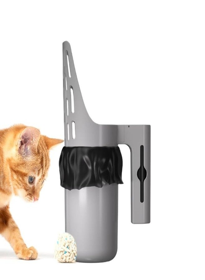 KittuPet Title: Eco-Friendly Plastic Cat Litter Scooper - Lightweight & Easy Clean Cat Poop Scoop - Image 1